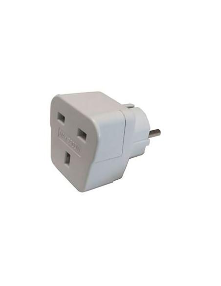 Adaptador reino unido a europeo 13 a 250 v blanco (retractilado) 8422398787257 40265 BF