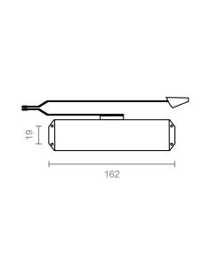 Cierrapuertas sin retenedor mc01-s blanco 8431488572093 86181 MICEL 2
