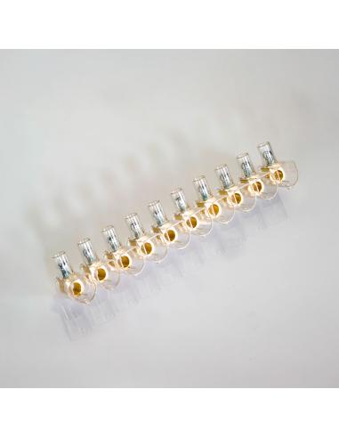 Regleta ciega transparente 10 polos 4 mm² 8429784017295 63160 TEKOX