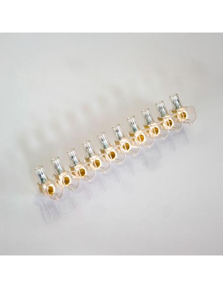 Regleta ciega transparente 10 polos 4 mm² 8429784017295 63160 TEKOX