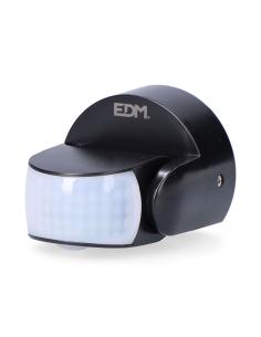 Sensor de movimiento y crepuscular 15 m ip65 negro 8425998731170 73117 EDM