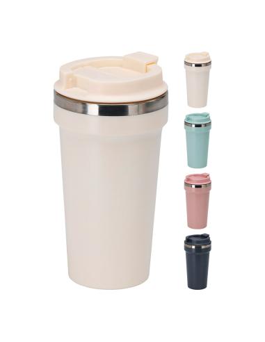Vaso de viaje inox colores surtidos 500 ml 8721037296304 29037 EXCELLENT HOUSEWARE