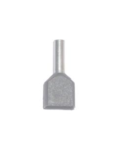 Puntera aislada 04,00 mm², doble, gris, 100 uds 5546904207039 45089 BASICS