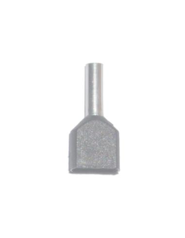 Puntera aislada 04,00 mm², doble, gris, 100 uds 5546904207039 45089 BASICS