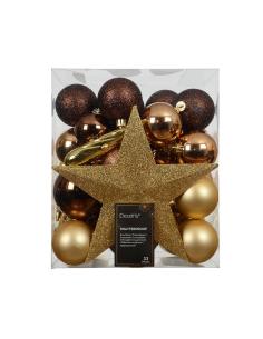 Accesorios para arbol marrón 8720725588448 72449 DECORIS