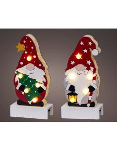 Figura gnomo madera con led 8,50 x 4,50 x 18 cm, modelos variados 8720725407251 72733 LUMINEO 2