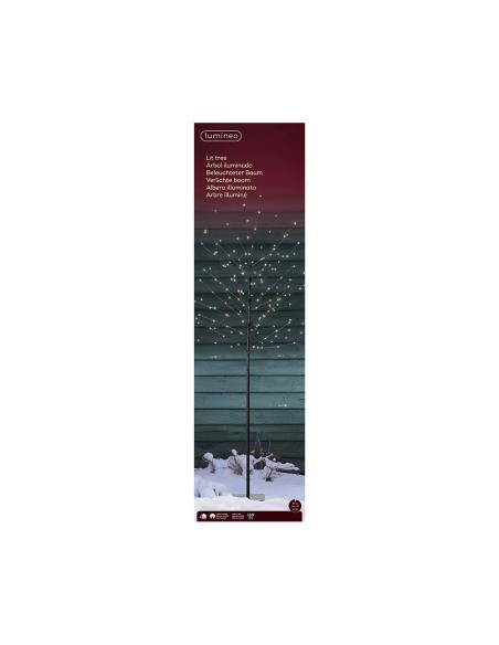 Árbol iluminado exterior 160 leds luz cálida ø70 cm x 1,80 m 8720194778265 72744 LUMINEO