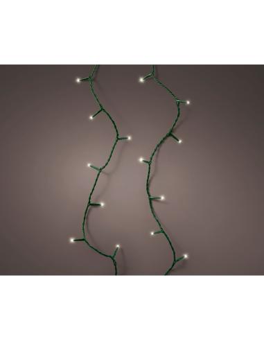 Guirnalda led connect (interconectable) mutltifunción 250 leds luz cálida con efecto intermitente exterior verde 18,7 m 87185339