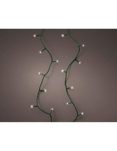 Guirnalda led connect (interconectable) mutltifunción 250 leds luz cálida con efecto intermitente exterior verde 18,7 m 87185339
