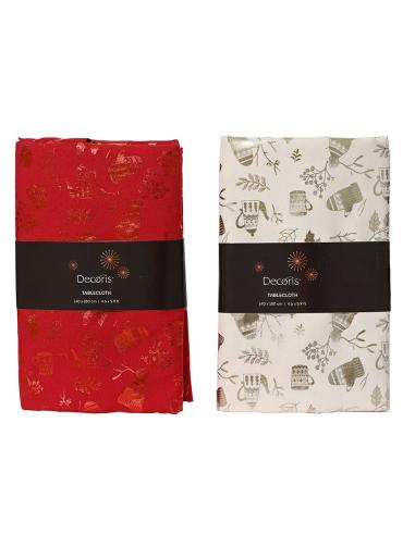 Mantel poliester navidad 140 x 180 cm, colores surtidos 8720725372009 72782 DECORIS