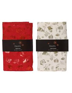 Camino mesa poliester navidad 32 x 180 cm, colores surtidos 8720725212657 72783 DECORIS