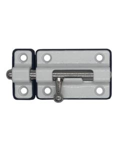 Pasador cerrojo base plástica. 50 mm blanco 8425998855210 85521 EDM