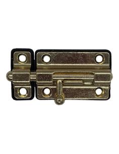 Pasador cerrojo base plástica 50 mm dorado 8425998855258 85525 EDM