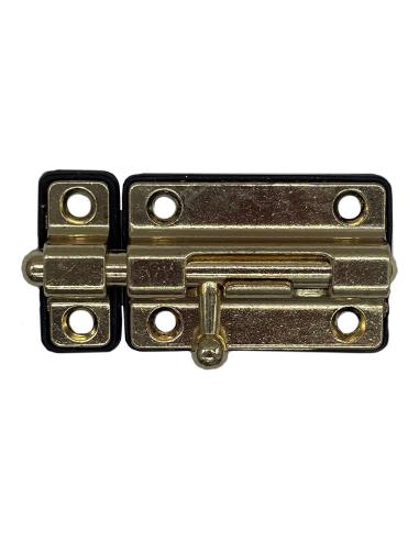 Pasador cerrojo base plástica 50 mm dorado 8425998855258 85525 EDM