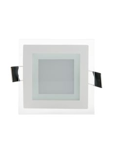 DOWNLIGHT LED CRISTAL 7W BLANCO 3000ºK CUADRADO