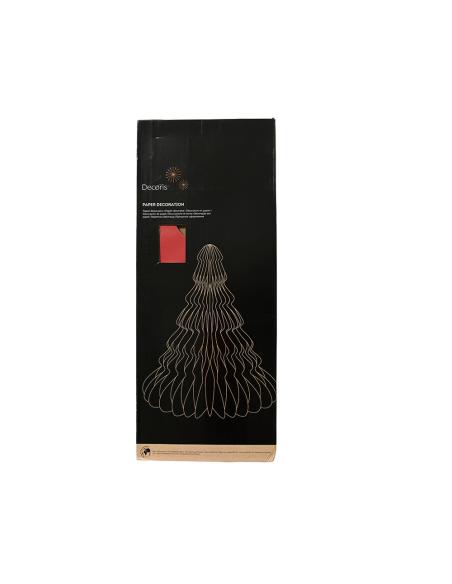 Árbol de papel rojo ø72 x 90 cm 8720725310711 72797 DECORIS