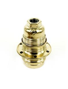 Portalámparas metálico roscado decorativo vintage latonado con arandelas e14 ø43 x 60 mm 8056039470842 44326 ARDITI