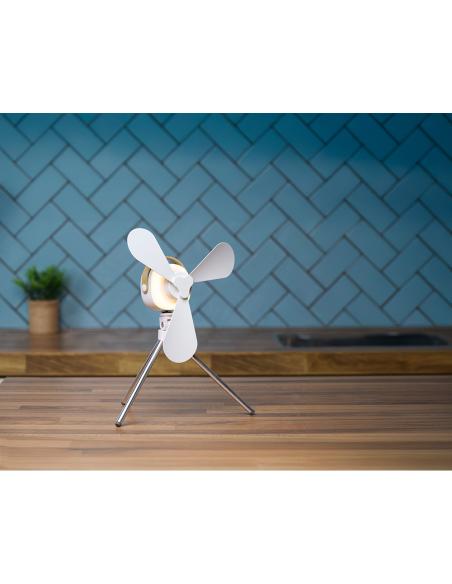 Ventilador recargable de mesa usb, con aspas, 4 velocidades con mando 8711252333045 33012 LIFETIME AIR