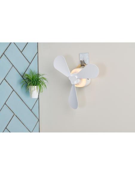 Ventilador recargable de mesa usb, con aspas, 4 velocidades con mando 8711252333045 33012 LIFETIME AIR