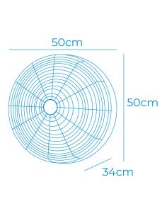 Ventilador pared 100w 45cm con mando edm 8425998335217 33521 EDM 2