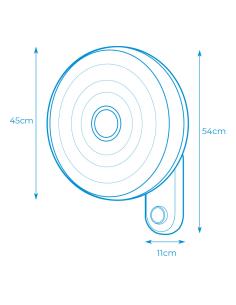 Ventilador pared 50w 40cm con mando edm 8425998335279 33527 EDM 2