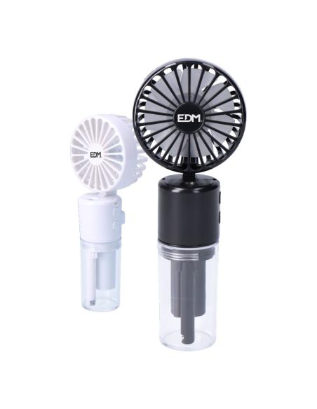 Mini ventilador con spray, recargable abs, tres velocidades 8425998339741 33974 EDM