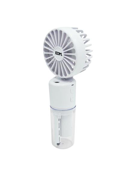 Mini ventilador con spray, recargable abs, tres velocidades 8425998339741 33974 EDM