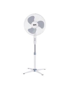 Ventilador de pie. color blanco. potencia: 45w aspas: ø40cm altura regulable 105-125cm edm 8425998335002 33500 EDM