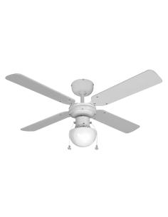 Ventilador de techo modelo caribe. color blanco. potencia: 50w aspas: ø102cm edm 8425998338003 33800 EDM