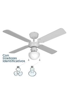 Ventilador de techo modelo caribe. color blanco. potencia: 50w aspas: ø102cm edm 8425998338003 33800 EDM 2