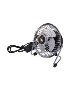 Mini ventilador industrial, de sobremesa. color cromado. potencia: 15w aspas: ø10x15cm edm 8425998339307 33930 EDM 2