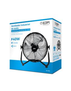 Ventilador industrial, de suelo. color negro. potencia: 45w aspas: ø30x41cm edm 8425998339345 33934 EDM 2