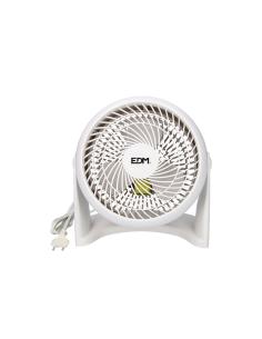 Ventilador 2 en 1 (suelo y pared) color blanco. potencia: 50w aspas: ø18cm 26,5x15,5x27,7cm edm 8425998339536 33953 EDM