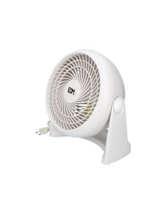 Ventilador 2 en 1 (suelo y pared) color blanco. potencia: 50w aspas: ø18cm 26,5x15,5x27,7cm edm 8425998339536 33953 EDM 2
