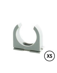 Soporte a presion lh ø 16 mm, gris, 5 unidades 8436554328512 60009 TUPERSA