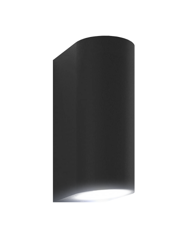 APLIQUE MURAL TUBULAR GU10 NEGRO