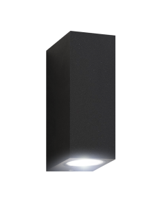 APLIQUE MURAL CUBO GU10 NEGRO