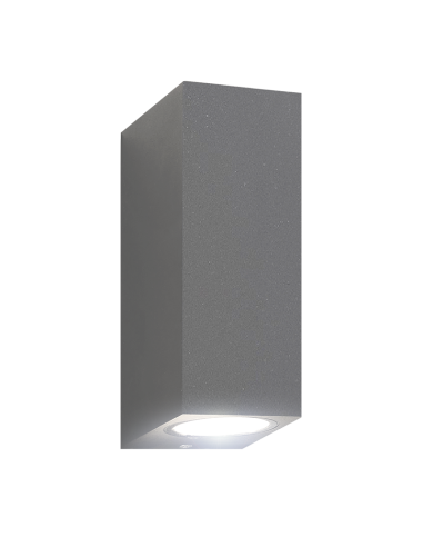 APLIQUE MURAL CUBO GU10 GRIS