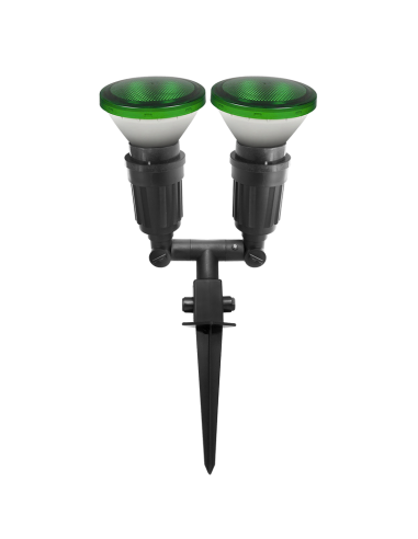 PROYECTOR DE JARDIN DOBLE E27 NEGRO