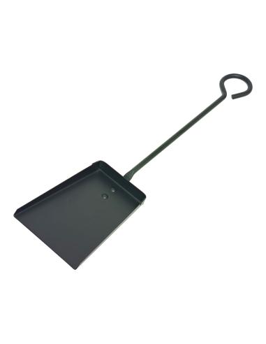 Pala recogedor metálica mango largo, negra, 11 x 46 cm 8425998857450 85745 EDM