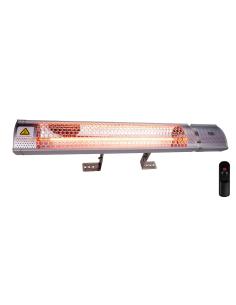 Estufa de cuarzo de pared para exteriores con control remoto, 2000 w 67,5 x 10,5 x 7,5 cm 8711252187792 07949 ALPINA