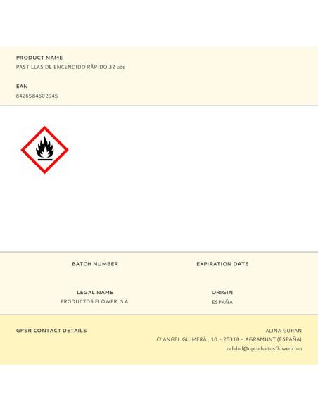 Pastillas de encendido rápido, 32 uds 8426584502945 74436 FLOWER