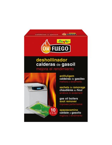 Deshollinador líquido para estufas de gasoil 10 uds x 5 ml 8426584502297 74448 FLOWER