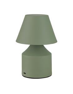 Lámpara metálica led 3cct de mesa recargable 2 w 200 lm, verde, ø110 x 163 mm 8435151095902 30076 FBRIGHT