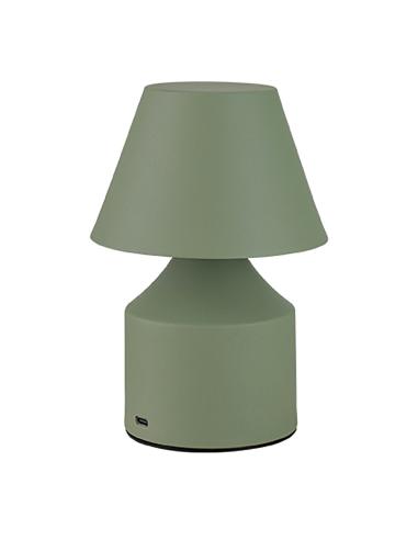 Lámpara metálica led 3cct de mesa recargable 2 w 200 lm, verde, ø110 x 163 mm 8435151095902 30076 FBRIGHT