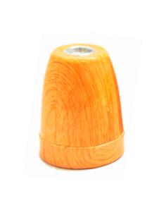 Portalámparas cerámico vintage e27 4 a 100 w 250 v~ color efecto madera, ø47 x 59 mm 8435151076482 44152 F-LINE