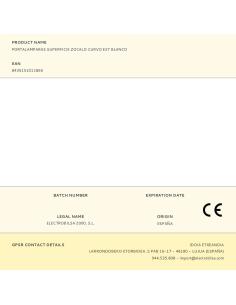Portalámparas superficie zócalo curvo e27 blanco 8435151011865 44162 F-LINE 2
