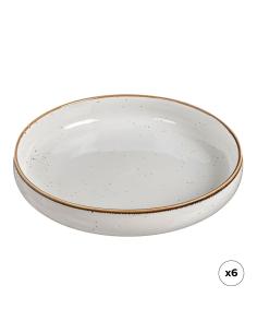 Plato hondo de porcelana, akiko, ø20 cm, 6 uds 8434504083962 78978 OVENZA