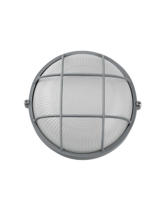 APLIQUE MURAL HATCH REJILLA 190 GRIS PLATA
