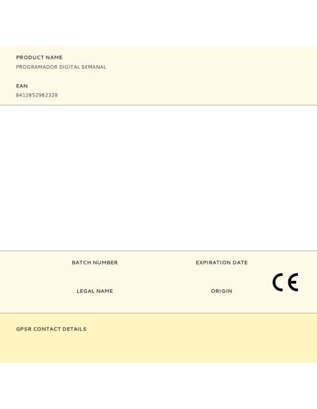 Programador digital semanal 8412852982328 03025 SIMON